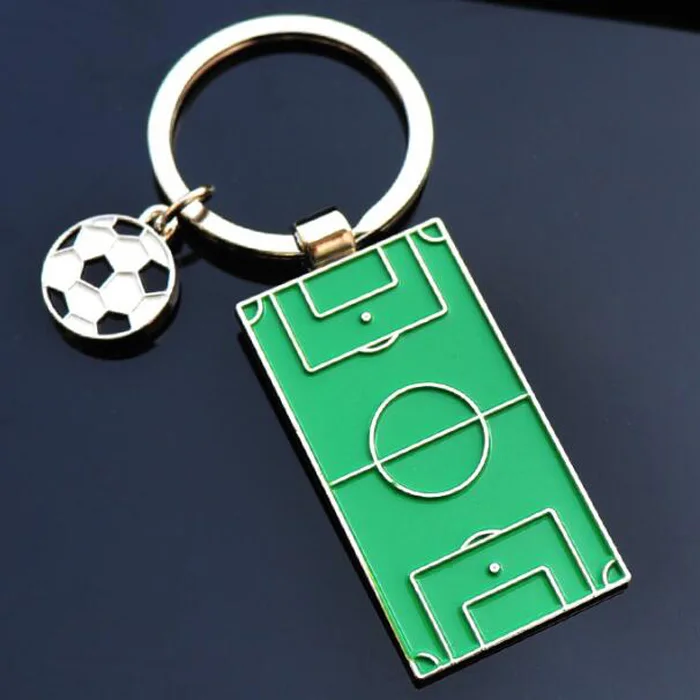 Модный футбольный металлический брелок для мужчин Подарочный Брелок футбольной