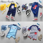 Купальник для маленьких мальчиков UPF50 + детский купальный костюм для малышей с УФ-защитой детский купальник для мальчиков с шапочкой пляжная одежда с УФ-защитой