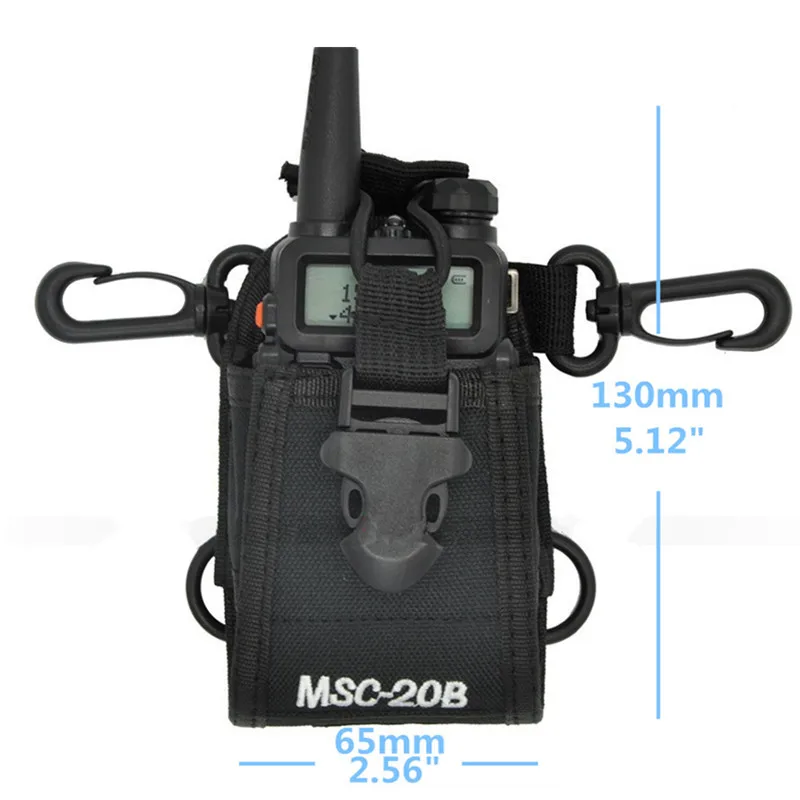 2pcs MSC-20B Nylon Pouch Bag Carry Case for BaoFeng UV-5R UV-82 UV-9R Plus BF-888S TYT Mototrola KENWOOD Walkie Talkie Radio | Мобильные