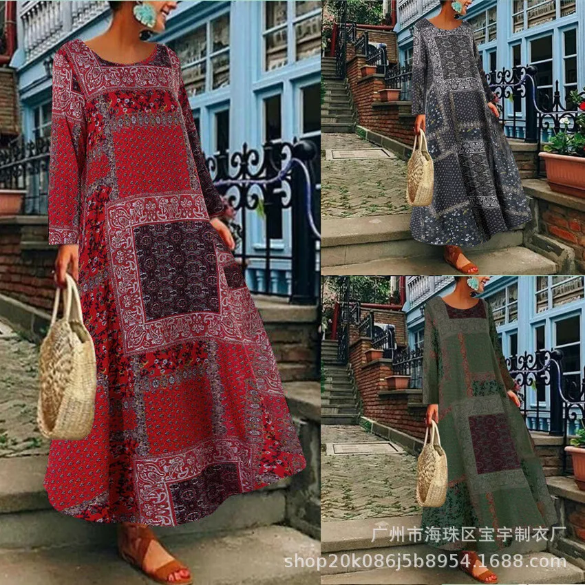 

Muslim Long Dress Turkish Women autumn Abaya Caftan Dubai Kimono Islamic Clothing Elbise Moroccan Kaftan Hijab vestidos mujer