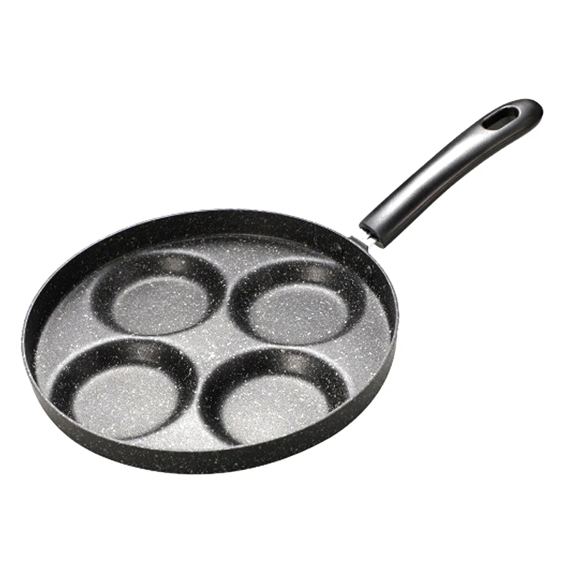 

RUDAO Four-hole Frying Pot Thickened Omelet Pan Non-stick Egg Pancake Steak Pan Cooking Egg Ham Pans Breakfast Maker R100(4)