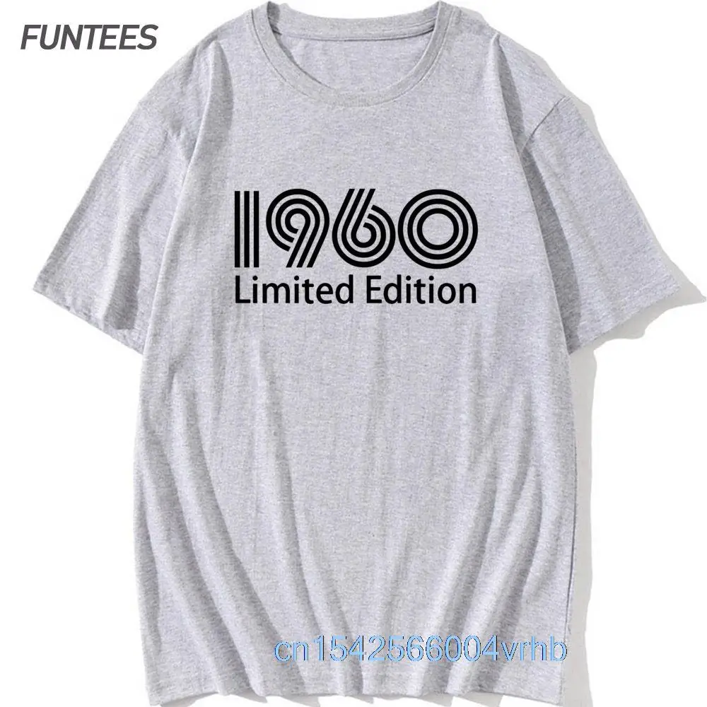 

All Original Parts Made in 1960 T Shirts Birthday Gift 100% Cotton Oversized T Shirt Graphic Vintage Father Day Men