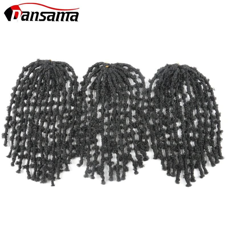 

Dansama 14 Inch Passion Spring Twist Distressed Locs Synthetic Hair Faux Soft Locs Crochet Braiding Hair Extension for Women