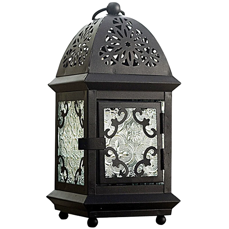 Подсвечник из кованого железа романтический маленький подсвечник гламурный