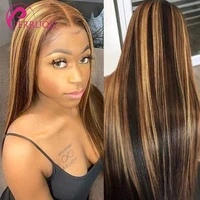 ombre highlight human hair wigs for women straight lace front wigs remy perruqu 427 t part bob wig lace front human hair wigs