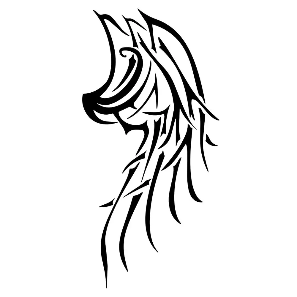 Племенной Дизайн крыльев Ангела на полруки автомобильный гоночный