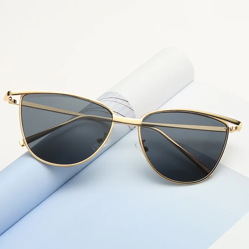 Солнцезащитные очки кошачий глаз женские классические модные брендовые