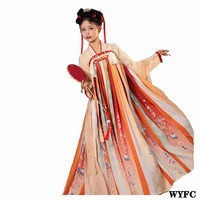 chinese style traditional costume embroidered women skirt theater party dance show photograph costume daily hanfu princess girl