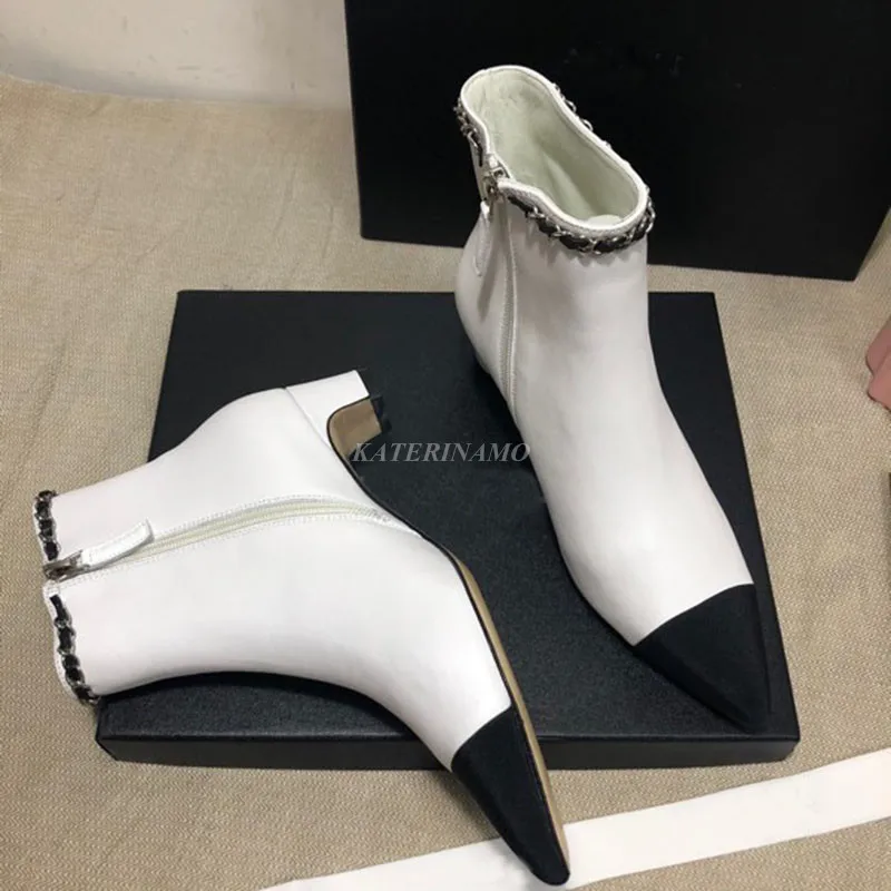 

Женские Классические ботильоны из натуральной коровьей кожи, на молнии