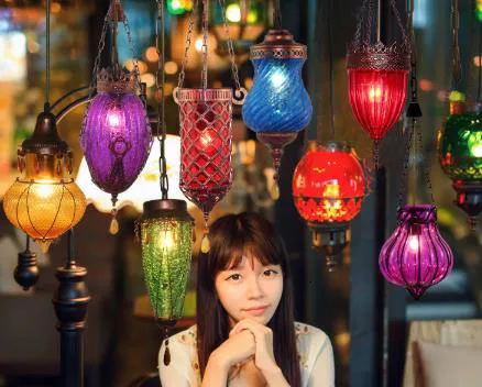 Средиземноморский стиль украшения ручной работы Турецкая Подвеска светильник