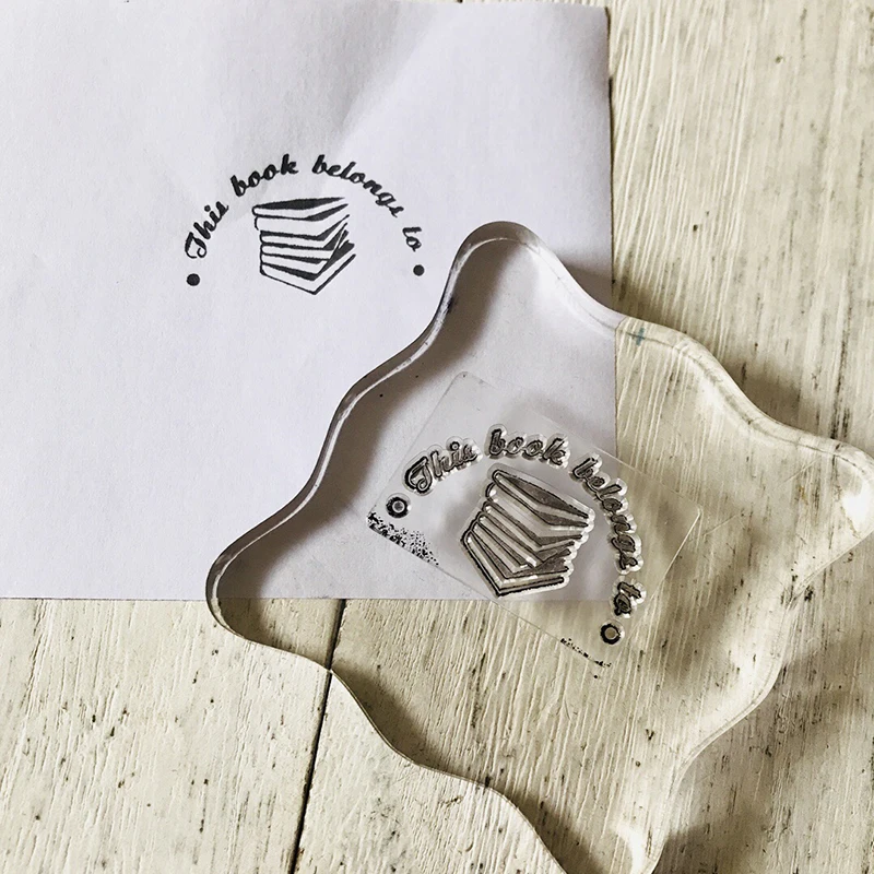 Школьная книга прозрачные силиконовые штампы для тампонов печать коллаж