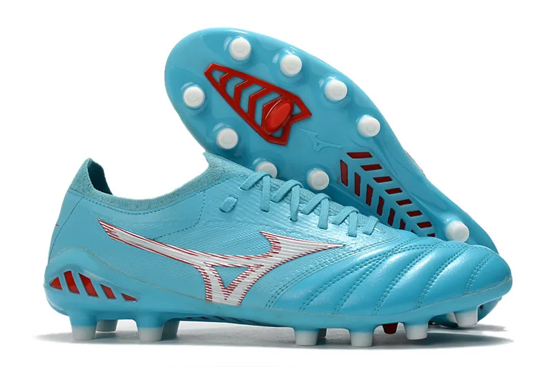 Оригинальные мужские спортивные туфли Mizuno Creation MORELIA NEO III Knitting FG уличные кроссовки