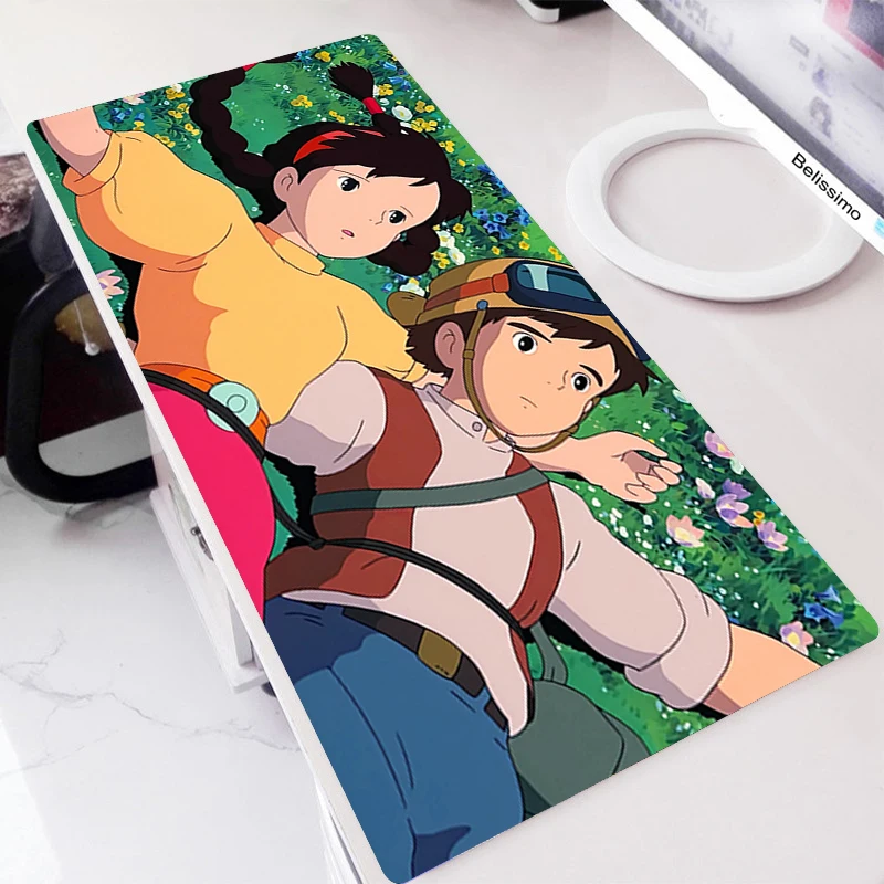 

Mouse Pads Pads Gaming Accessories Desk Long Gamer Large Mat Table Anime Computer Mats Xxl Beautiful Cute Castle In The Sky Pads