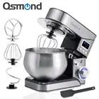 Новый профессиональный кухонный Настольный Миксер с ЖК-дисплеем, 1300 Вт, 6 скоростей, импульсный взбиватель для крема, яиц, блендер, хлебопечка, разминающий кухонный комбайн