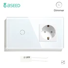 Настенный сенсорный светильник ключатель BSEED, 16 А, 1 клавиша, 2 канала