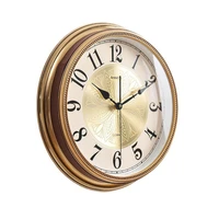 golden large wall clock vintage metal wall watches home decor living room decoration american luxury creative clocks zegary gift