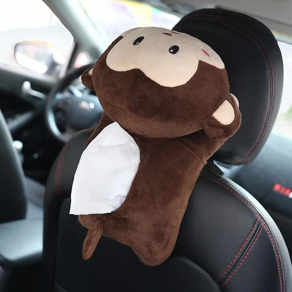 Creative Cartoon Paper Napkin Tissue Box Animal High Quality Universal Car Armrest CD | Дом и сад