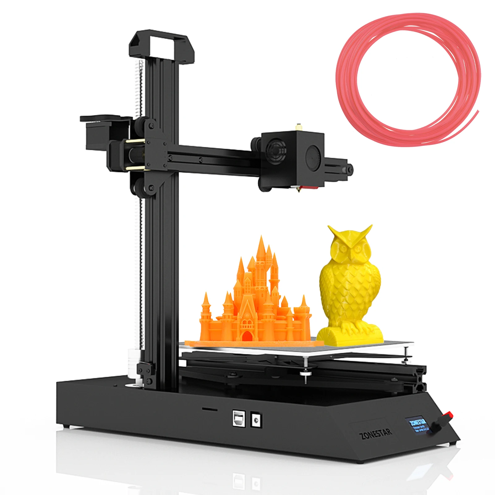 3D принтер Zonestar Z6FB 90% предварительно собранный с высокоточной печатью 0 06 мм размер