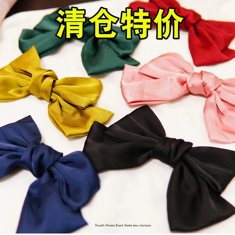 

Factory Direct Big Bow Hair Clip Hair Band Hair Accessories Korean Dongdaemun Net Red Celebrity Inspired Back Head Spring Clip