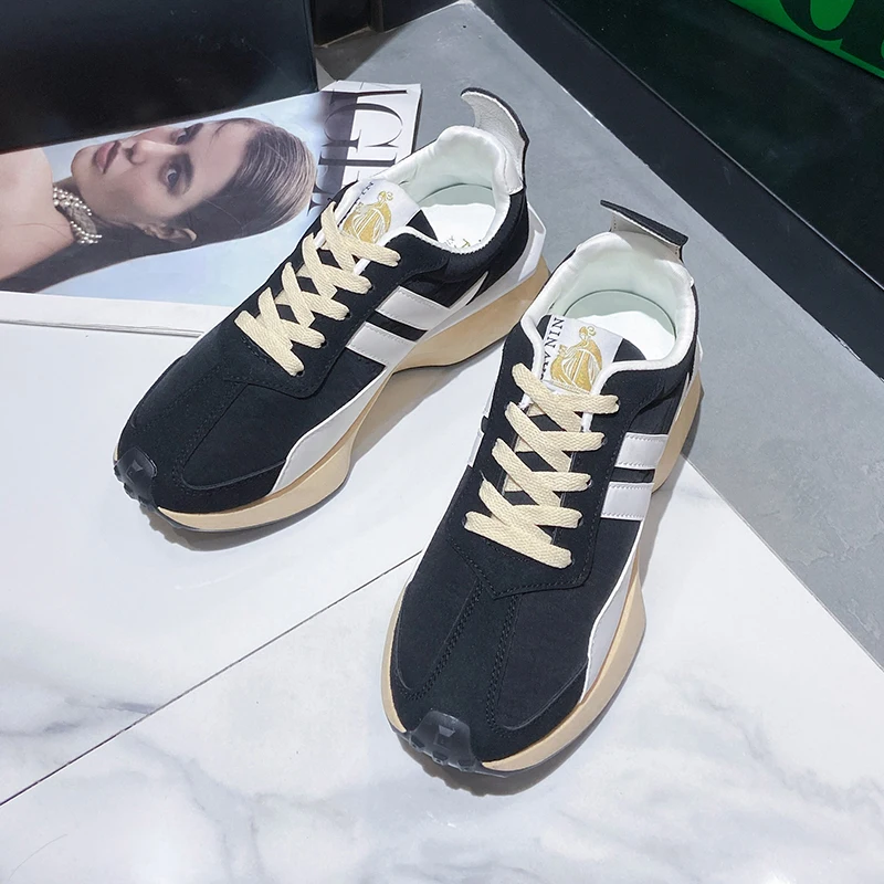 

2021 autumn new small waist sneakers ins fashion casual shoes female student dad shoes fashion Korean version