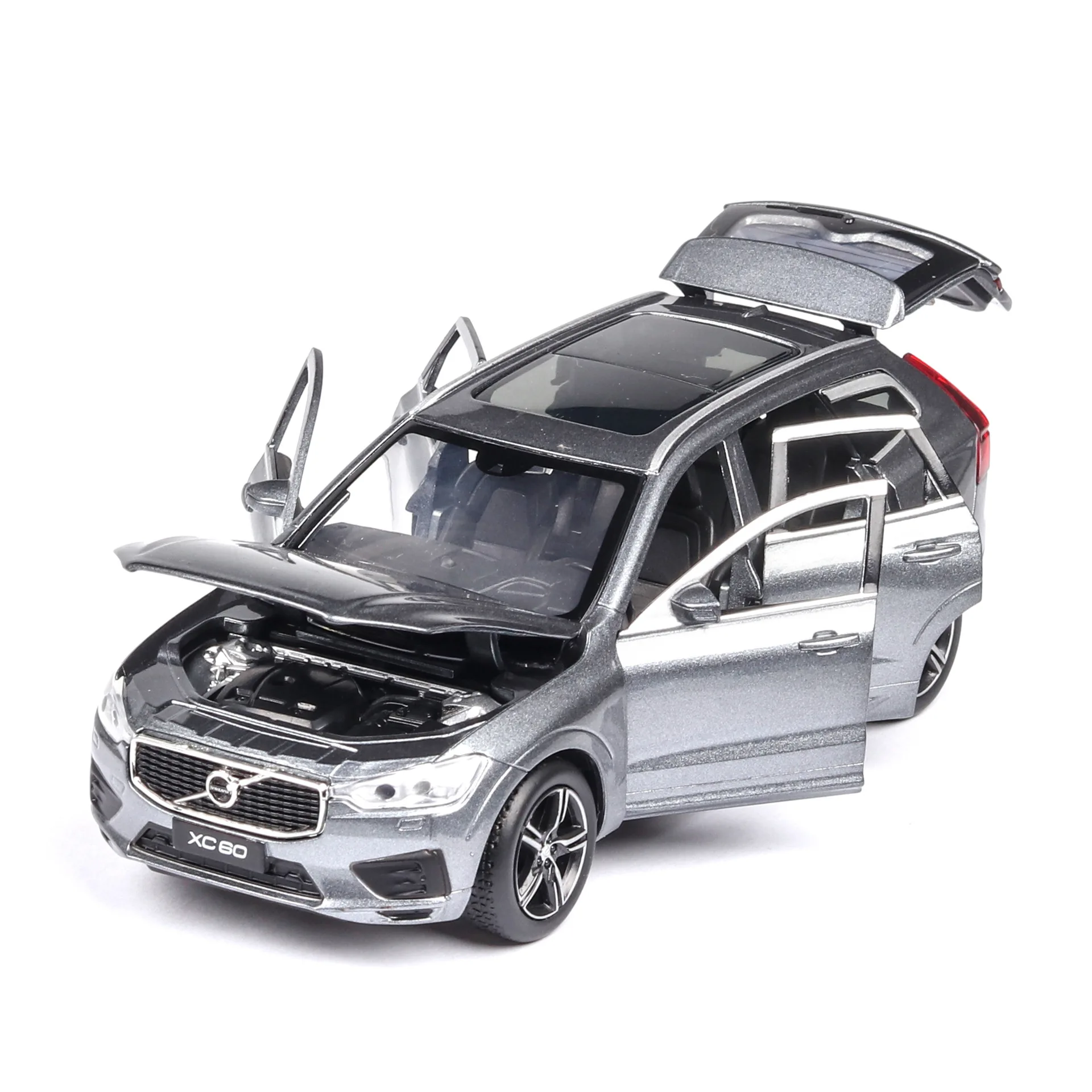 1:32 Volvo xc60 внедорожник симулятор звук и светильник игрушка модель автомобиля