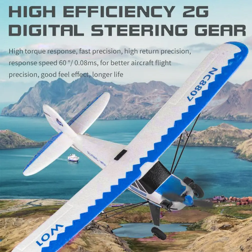 

W01 EPP RC Airplane 2.4GHz 3CH 6-axis Gyro RC Plane Gliding J3 Aircraft Model Flight Toys For Adults Kids Boys