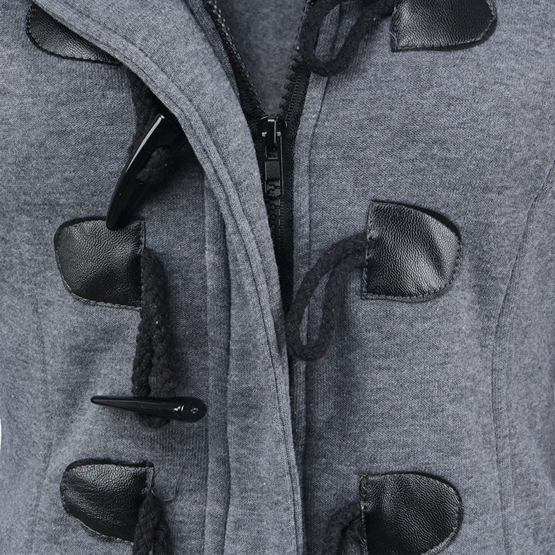 

Jacket Coat Winter Women 2020 Hooded Cotton Praka Classic Horn Leather Buckle Coat Slim For Ladies Winter Jacket Woman Parka