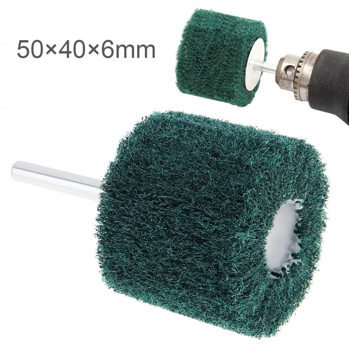 

1Pcs 6MM Scouring Pad Grinding Sanding Wheel Scouring Pad Polishing Grinding for Stainless Steel/Aluminum Grinding Polishing