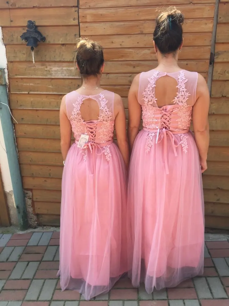 Длинное Элегантное Вечернее Платье ТРАПЕЦИЕВИДНОЕ Тюлевое кружевное платье с