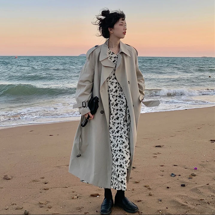 Женская одежда средней длины и яркости Новинка осени 2021 Корейская версия