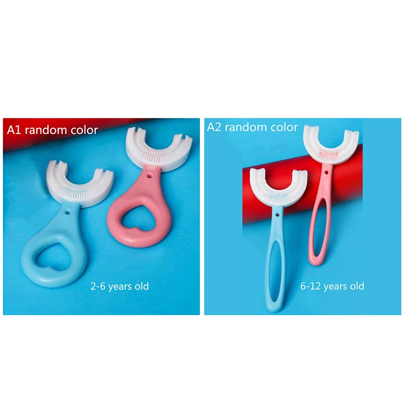 Cepillo de dientes de silicona para beb&eacute;, cepillo de dientes para cuidado Oral, pr&aacute;ctico y Simple-4