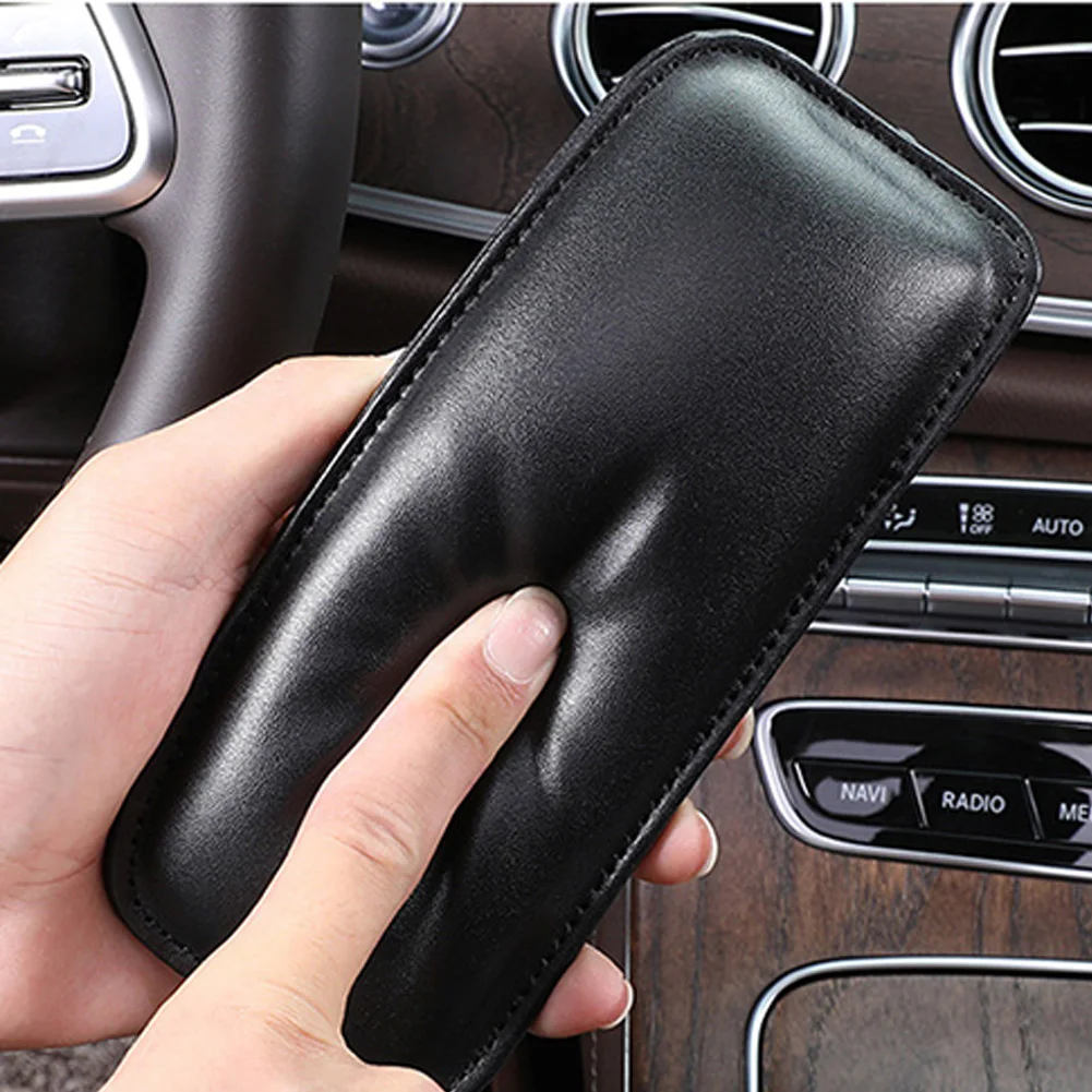 

SALE Car Leather Leg Cushion Knee Pad Pillow Thigh Support Seat Door Armrest Leg Pad Car Interior Accessories Dropshipping