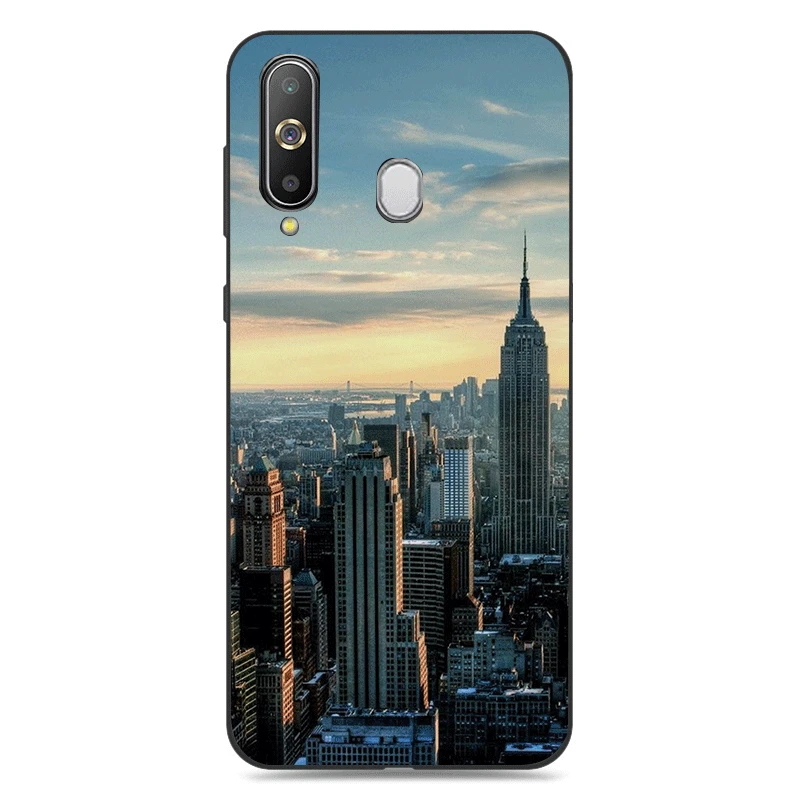 Stylish Silicone Phone Case for Samsung Galaxy S6 S7 Edge S8 S9 S20 S10 Plus Lite Ultra Cover NYC NEW YORK city landscape | Мобильные