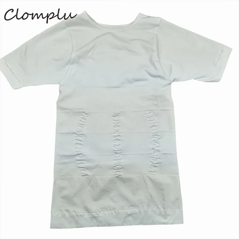 Clomplu пояс для похудения Мужская рубашка боди футболка корсет мужчин Bellies Abdo