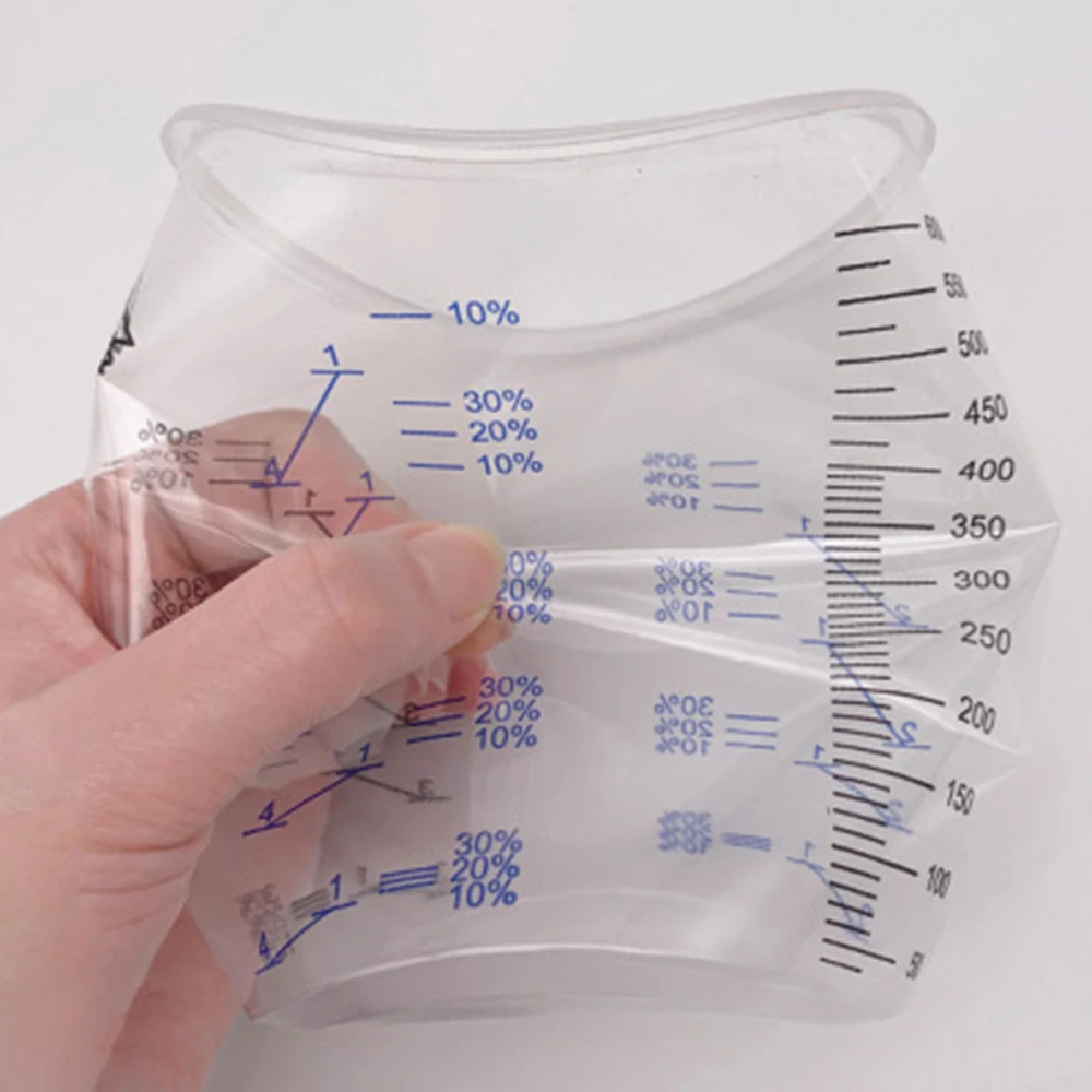 

50pcs 600ml Disposable Epoxy Resin Plastic Measuring Cups Kit Resin Mold Paint Measuring Cup Epoxy Graduated Cups Beaker