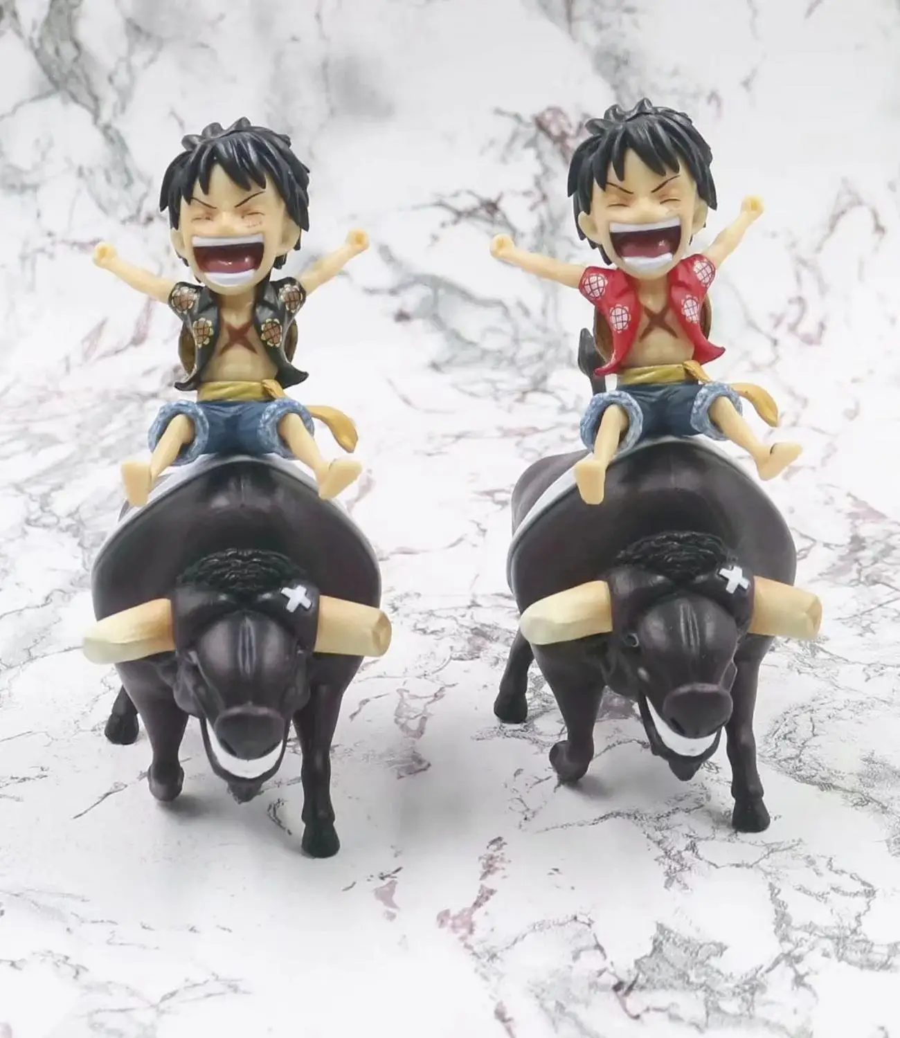 12 см аниме One Piece Monkey D Luffy Bull Riding Cow Ver. Коллекционная модель игрушки из ПВХ | Игрушки