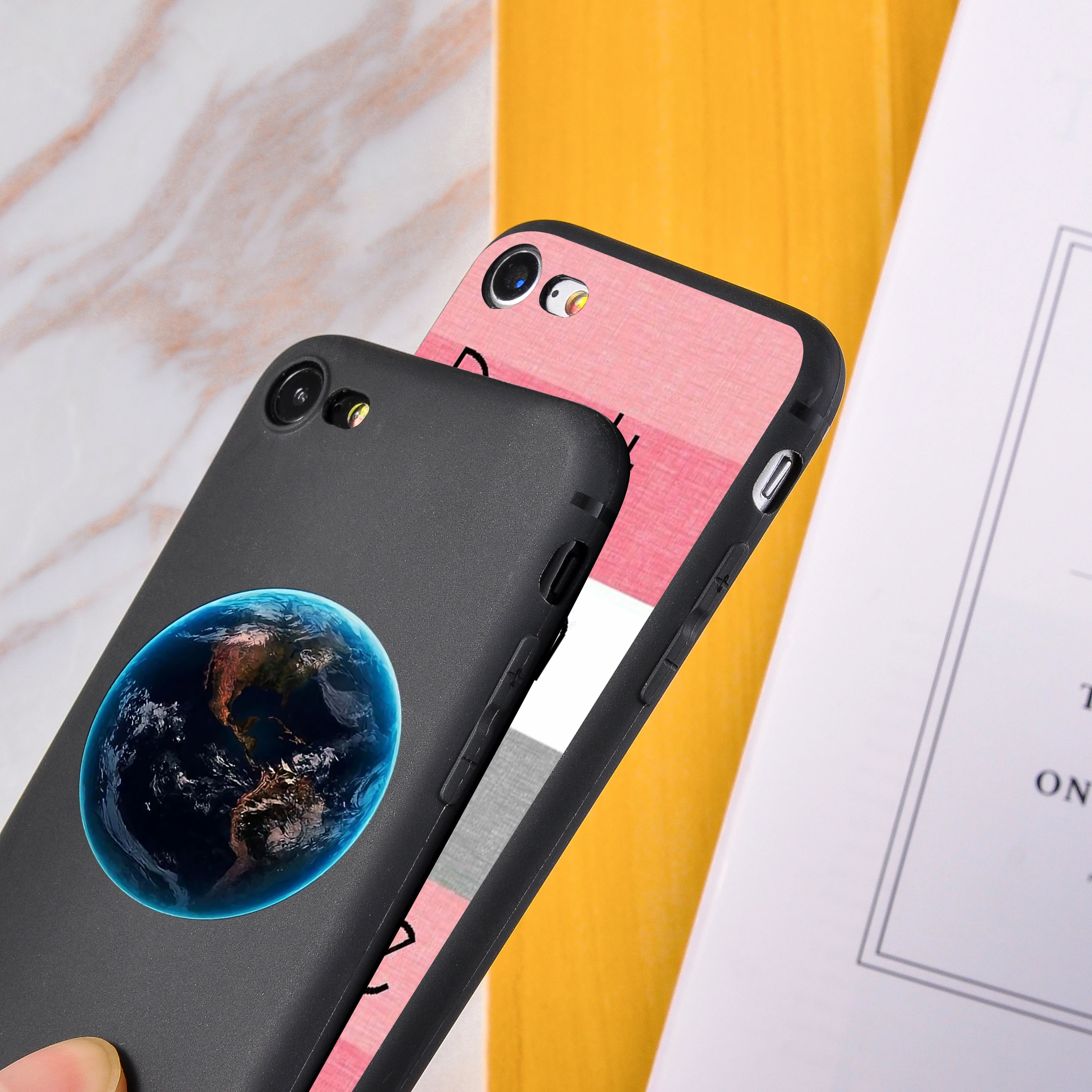 Fashion Cute Planet Soft TPU Personalized Phone Case For iPhone XR 6S 8 7 6 S Plus Matte Back Coque 11 |