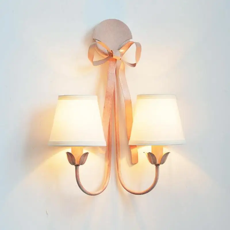 Теплая светодиодная люстра с розовой лентой освещение для комнаты девушки