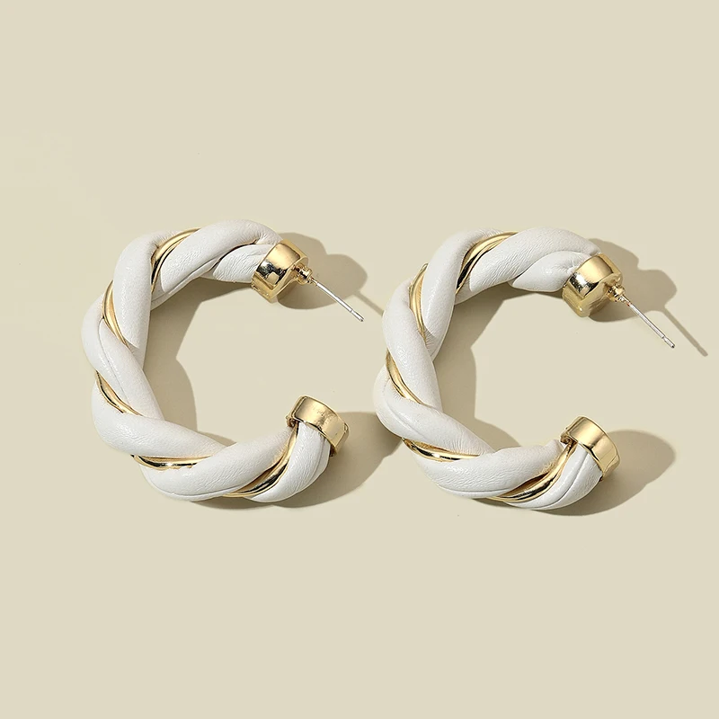 CWEEL большие серьги кольца золотого цвета модные для женщин 2019 эффектные