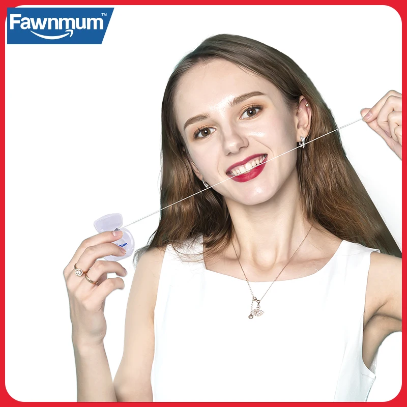 

Fawnmum 10M Superfine Dental Floss Micro Wax Adult Teeth Cleaning Line Dental Floss Clean teeth gap Small Box Hot new products