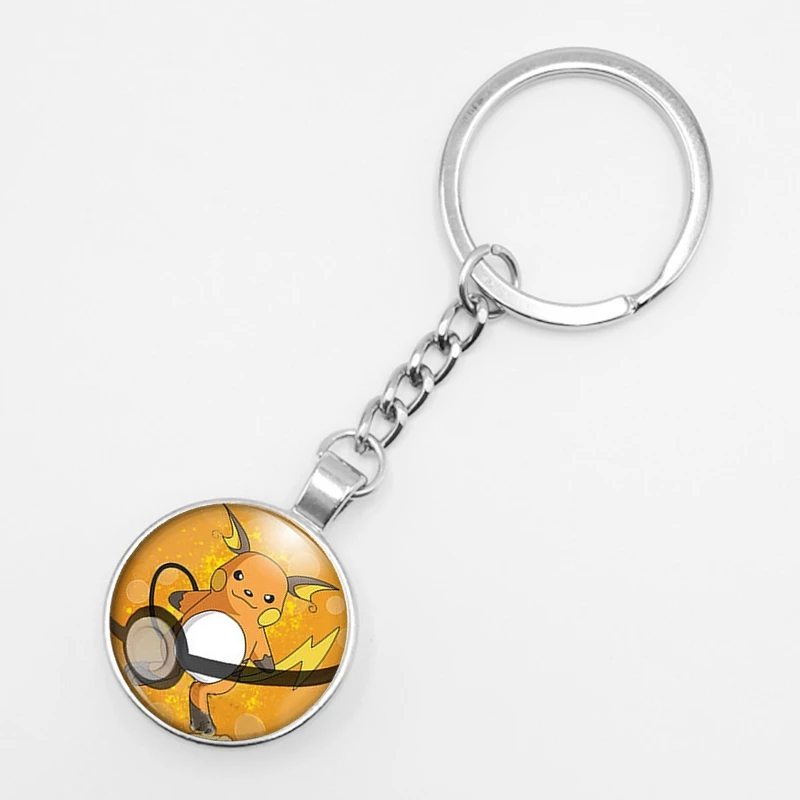 1 Горячее предложение! Распродажа! Ретро мини-сквиртл Eevee Vulpix простой аниме покемон го брелок пикачу стеклянный карманный монстр-брелок подвеска - Цвет: 1