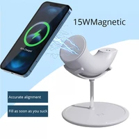 3 in 1 magnetic wireless charger phone holder for iphone 12 pro max mini fast charging station dock for apple watch airpods pro