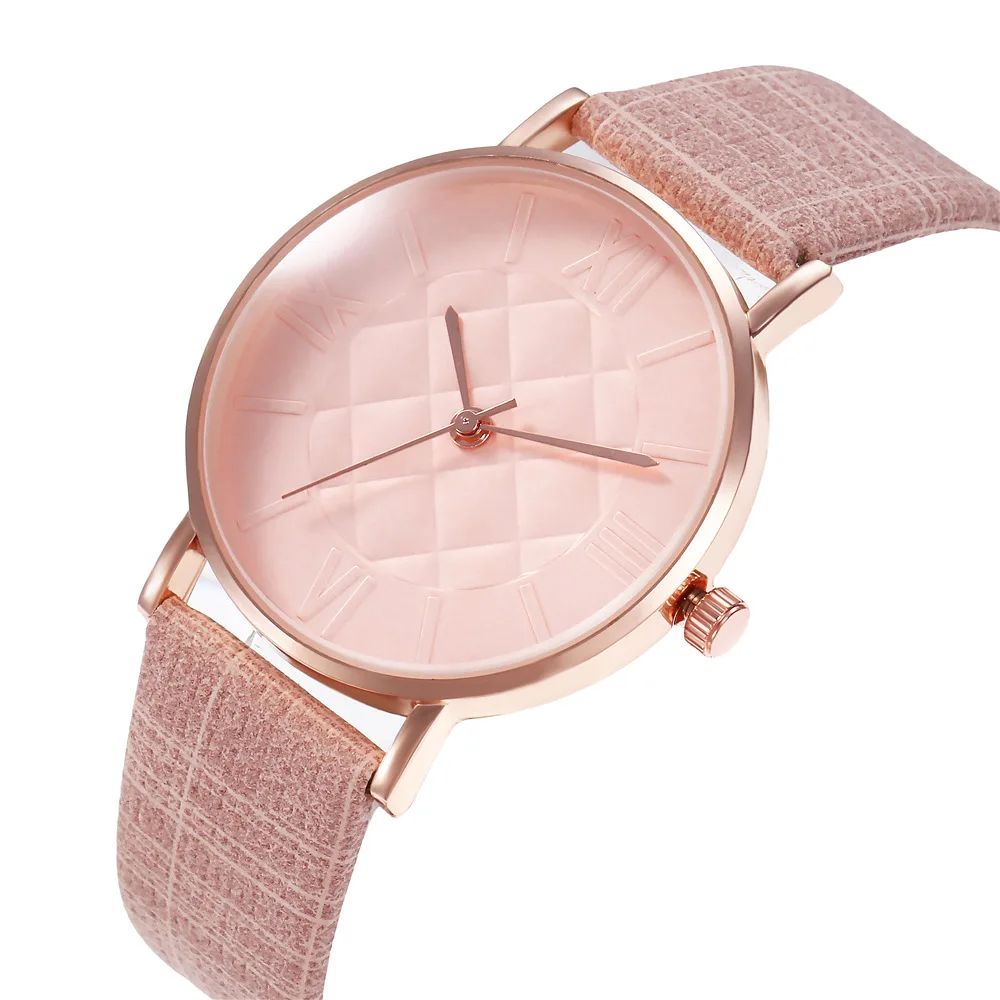 Часы наручные женские с кожаным ремешком Модные Повседневные Элегантные Простые