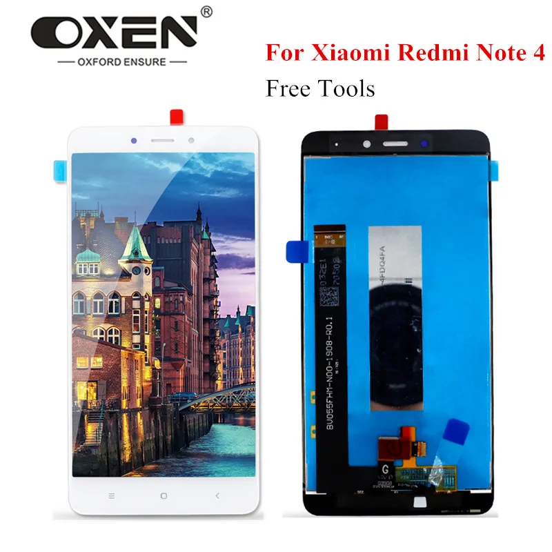 ЖК дисплей OXEN для Xiaomi Redmi Note 4 MTK сенсорный экран с дигитайзером в сборе Note4 5 50 дюйма