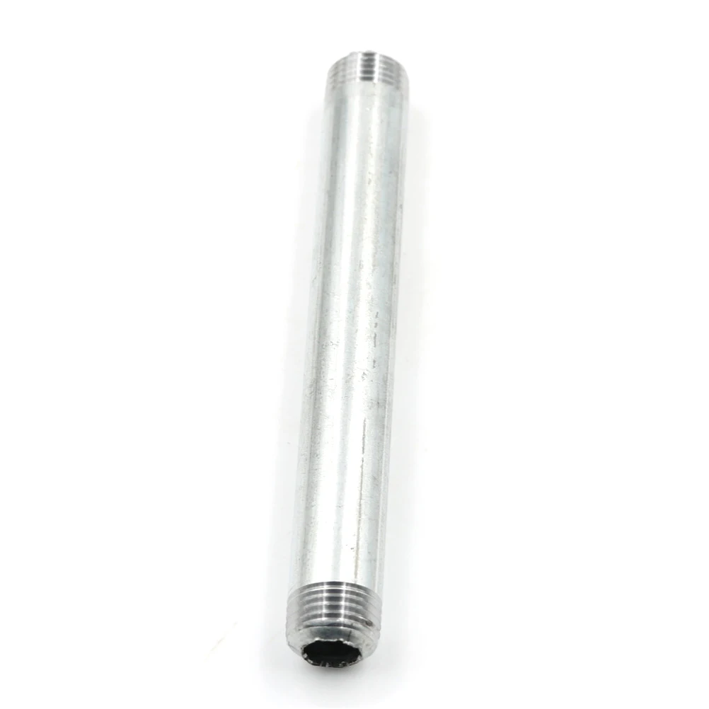 

high quality SS304 1/2" DN15 Stainless Steel Male to Male Threaded Pipe Fittings Length 150mm