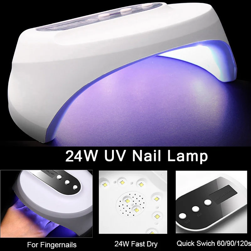 УФ-лампа Modelones Z10 24 Вт для всех типов геля 60s/90s/120s usb-кабель светодиодная лампа