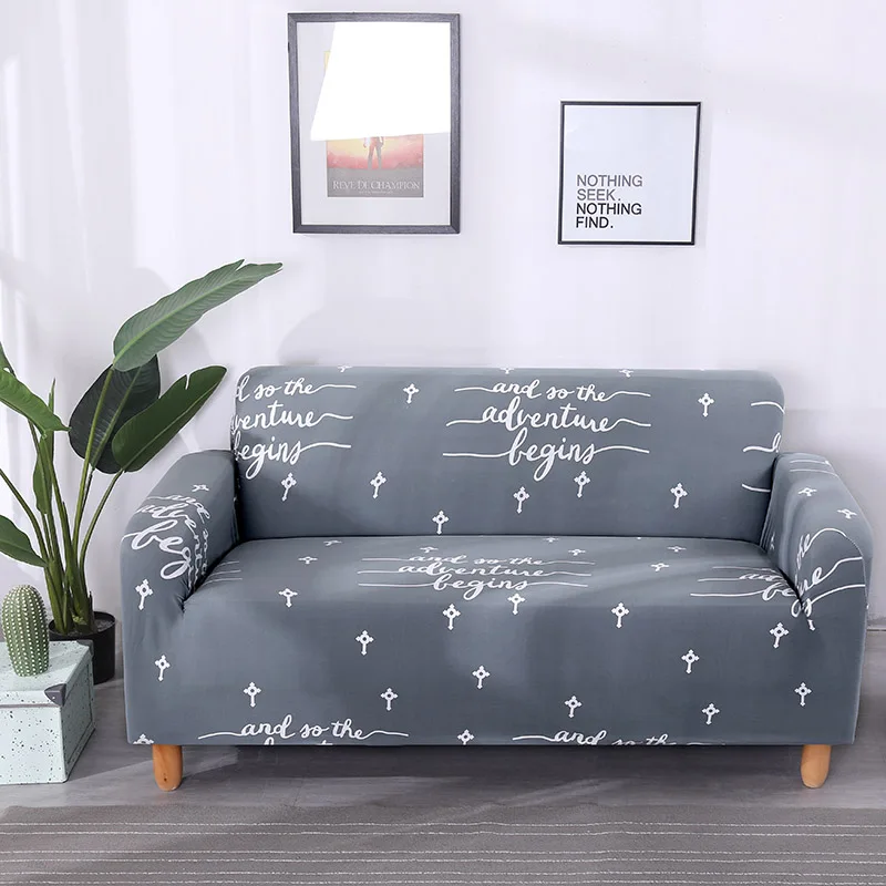Современный домашний защитный чехол для дивана геометрический эластичный