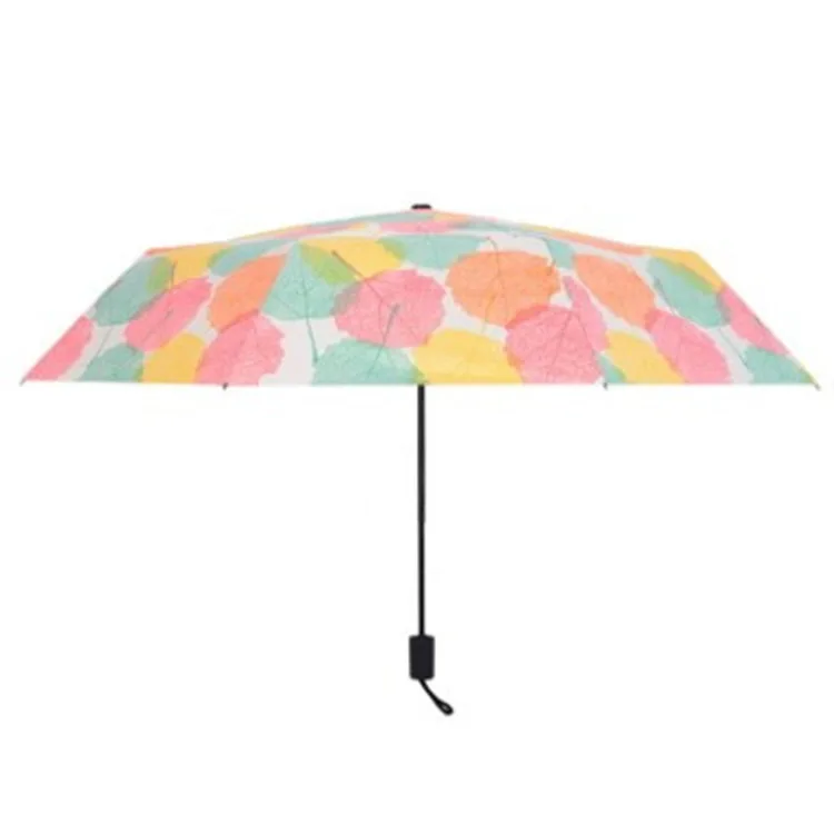 Креативный корейский складной зонтик от солнца и дождя солнцезащитный с