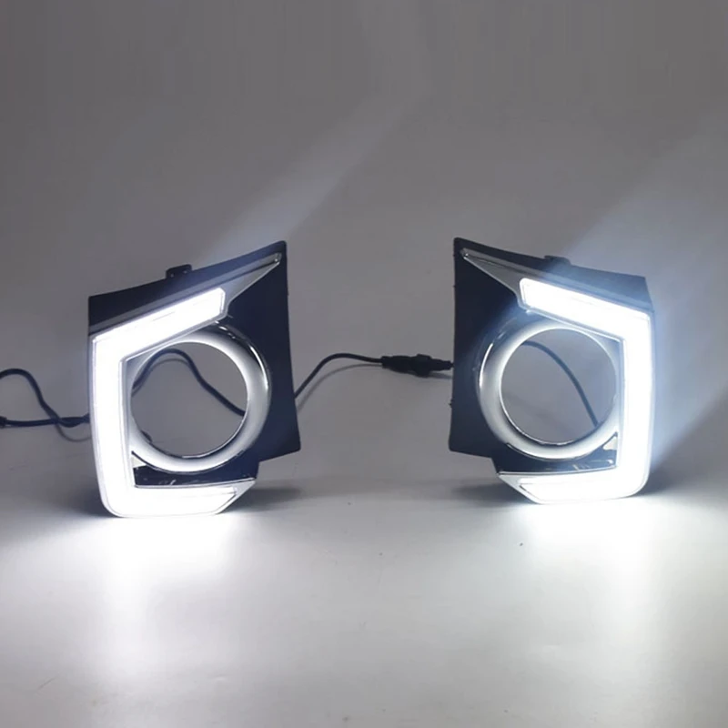 Автомобильные светодиодные дневные ходовые огни светильник для Mitsubishi L200 2015 - 2018