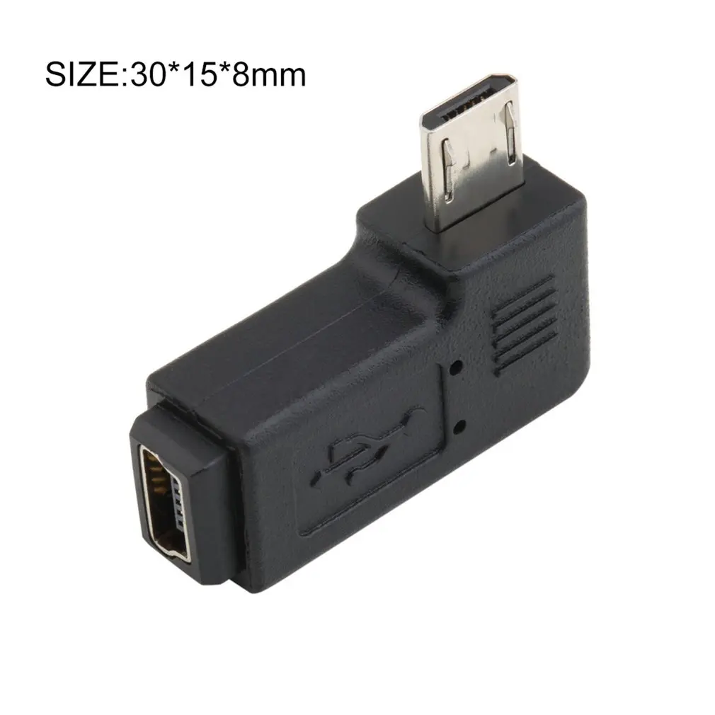 

USB Mini 5Pin Female to Micro 5Pin Male 90 Degree Angle Adapter Converter usb gadget usb extension cable dropshipping Hot sales